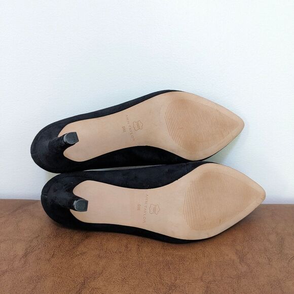 Ann Taylor Leather black heels Modern - Picture 4 of 5